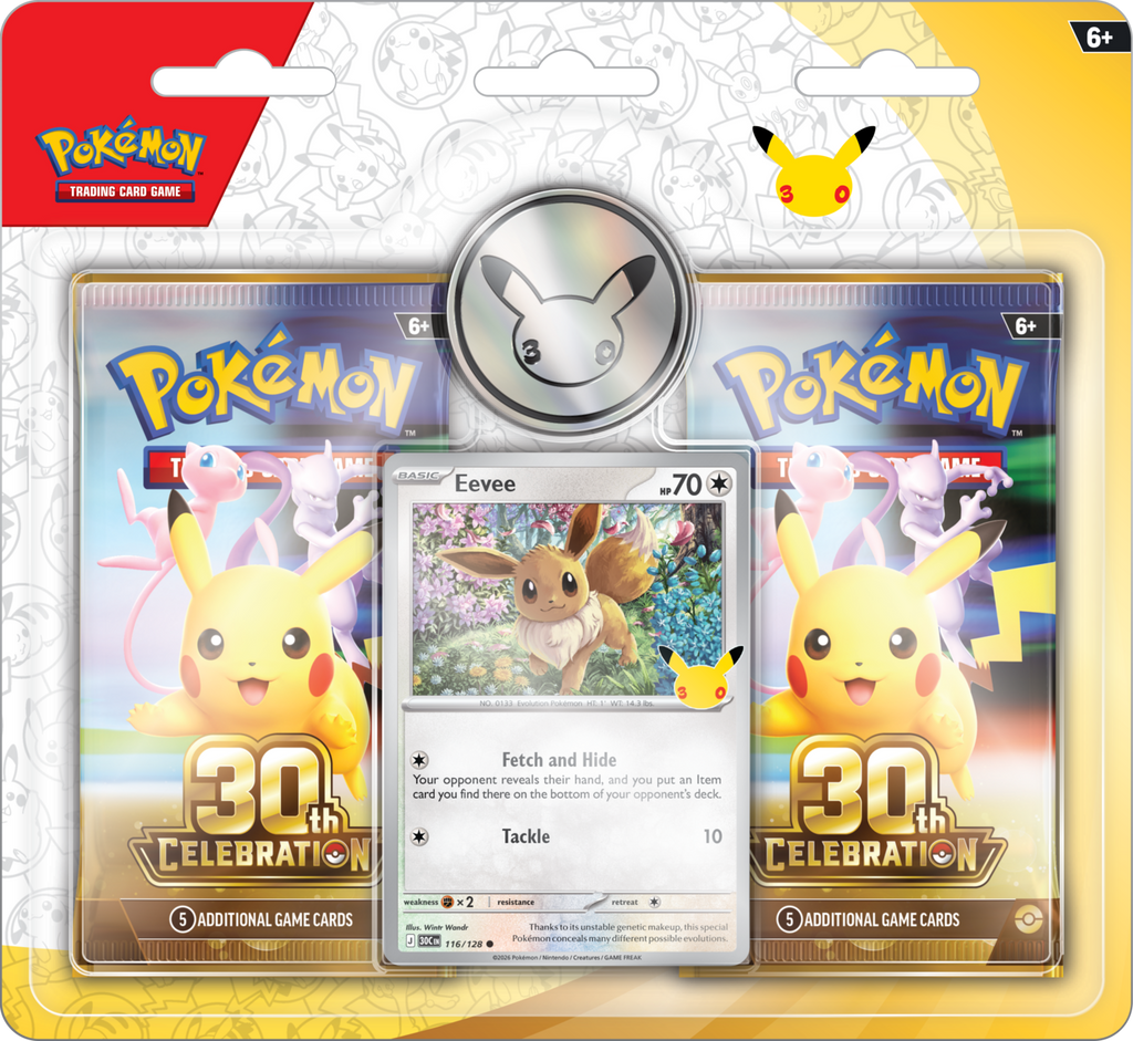 Pokémon TCG 30th Celebration 2-Pack Blister, frontal