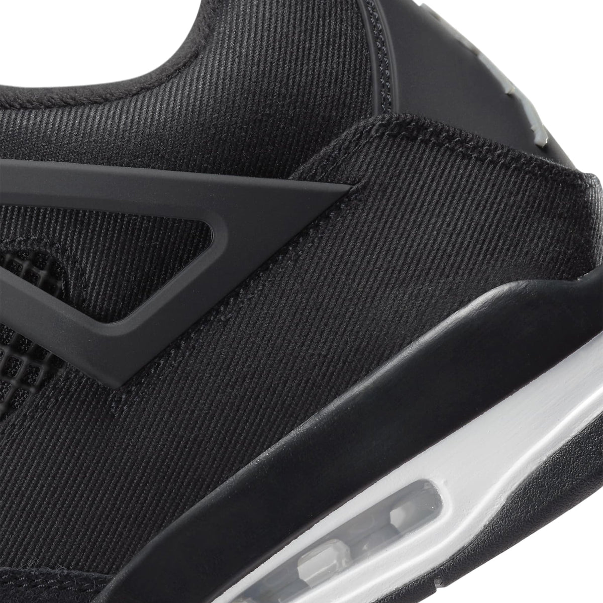 Air Jordan 4 Retro SE Black Canvas - logo Jumpman