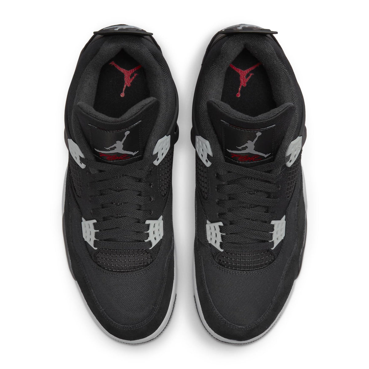 Air Jordan 4 Retro SE Black Canvas - vista superior