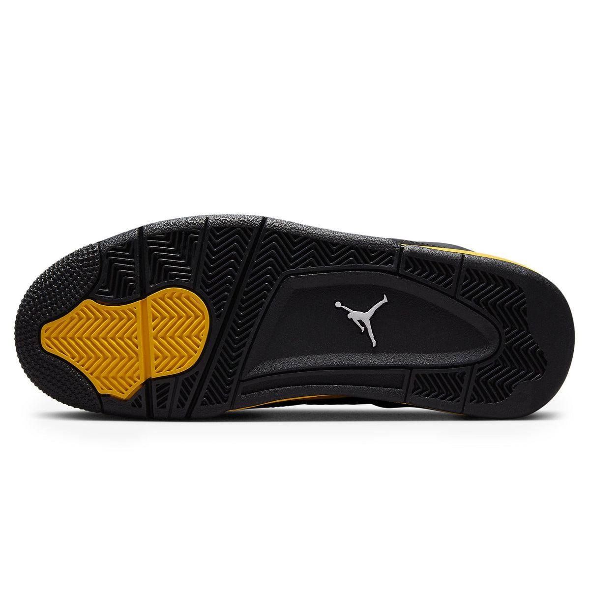 Air Jordan 4 Retro Thunder 2023 - vista de la suela