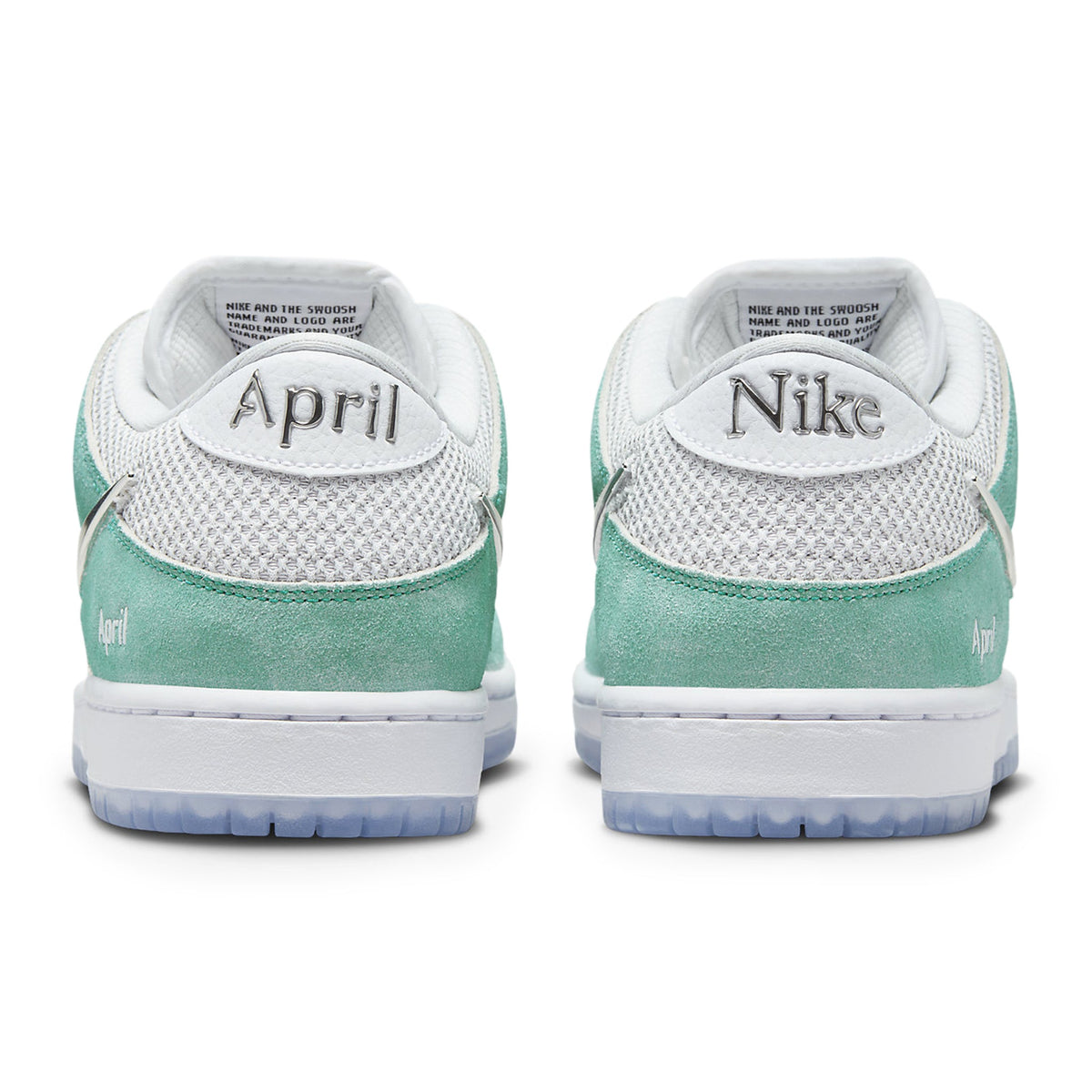 April Skateboards x Nike SB Dunk Low Turbo Green FD2562-400 - vista trasera