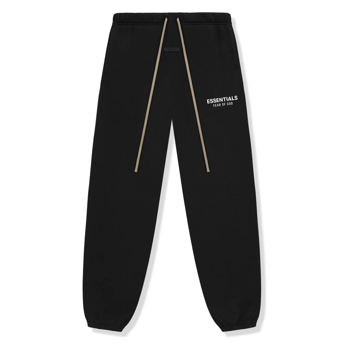 Fear Of God Essentials Fleece Black Sweatpants FW24 - frontal