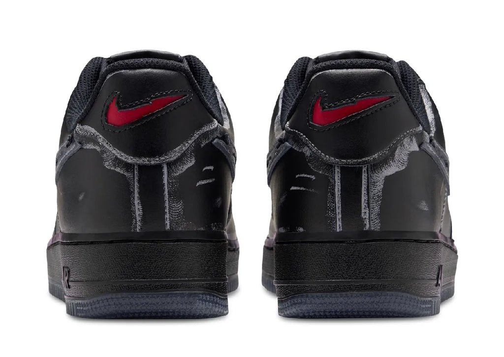 Nike Air Force 1 Low Scream Ghostface Black - talones