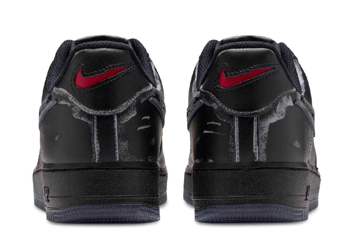 Nike Air Force 1 Low Scream Ghostface Black - talones