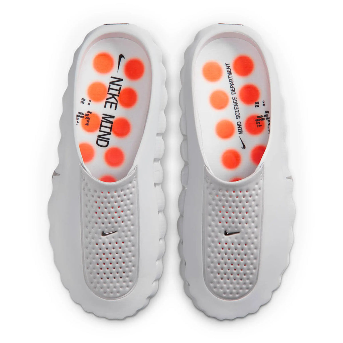 Nike Mind 001 Pregame Light Smoke Grey Mules - vista superior