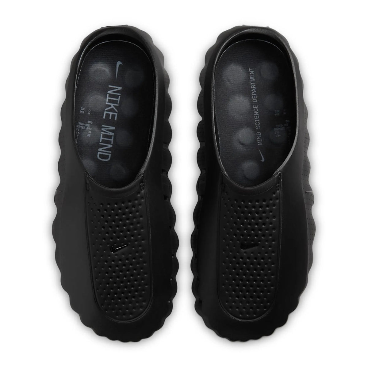 Nike Mind 001 Slide Triple Black - vista superior
