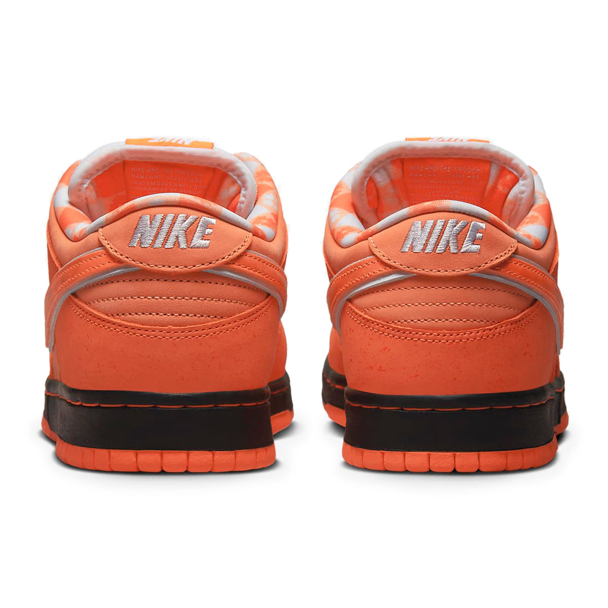 Nike SB Dunk Low Concepts Orange Lobster FD8776-800 - vista del talón