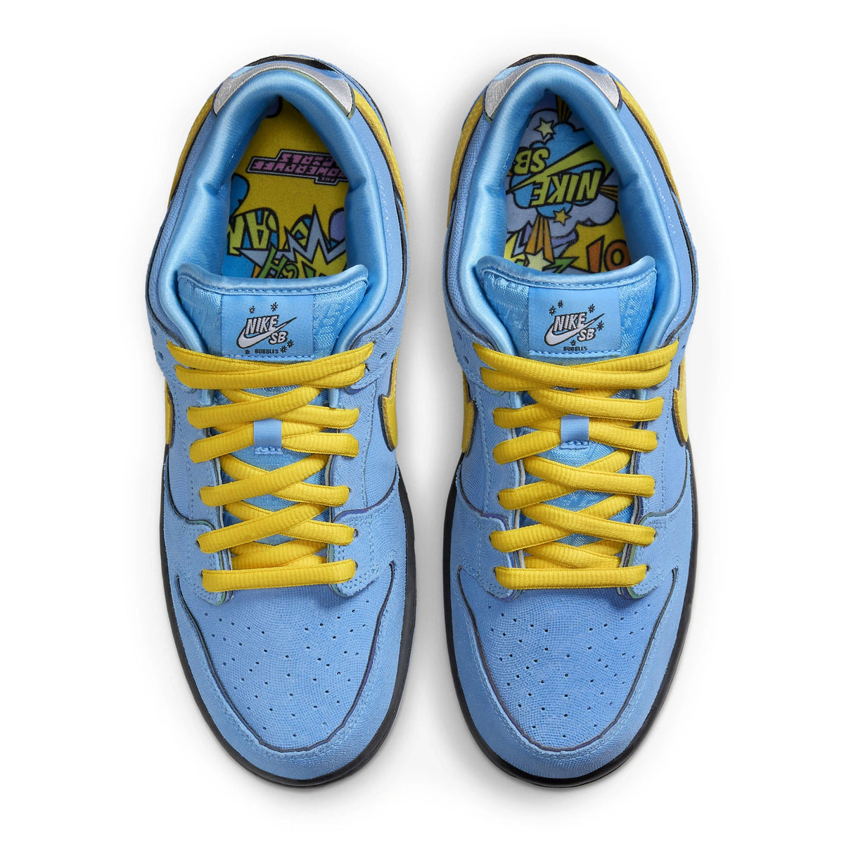 The Powerpuff Girls x Nike SB Dunk Low Bubbles FZ8320-400 - vista superior