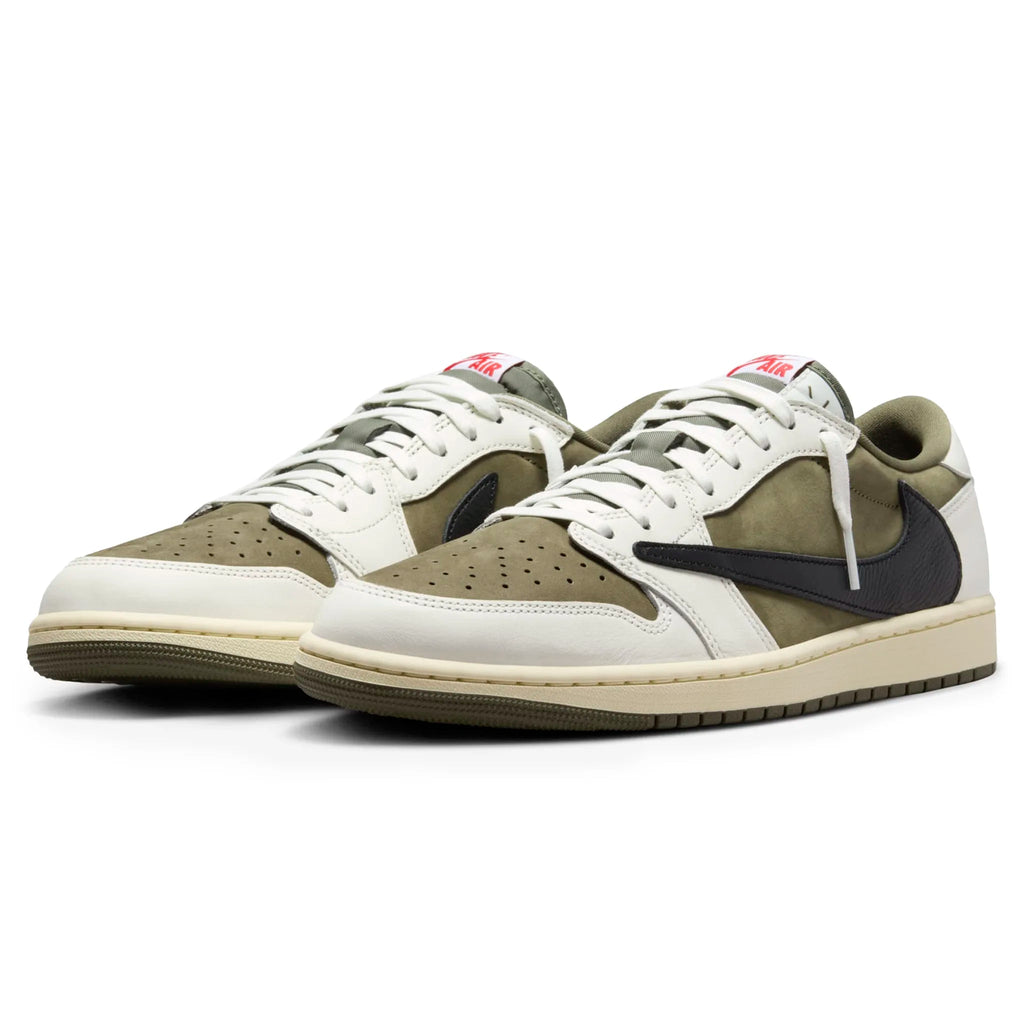 Travis Scott x Air Jordan 1 Low OG Medium Olive - frontal