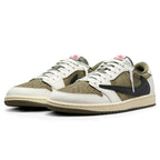 Travis Scott x Air Jordan 1 Low OG Medium Olive - frontal
