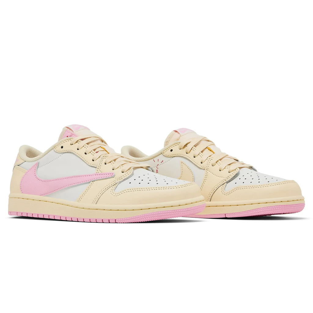 Travis Scott x Air Jordan 1 Low OG Shy Pink - frontal lateral