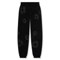 Denim Tears Cotton Wreath Black Monochrome Sweatpants - vista frontal