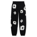 Denim Tears The Cotton Wreath Black Sweatpants - vista frontal