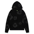 Denim Tears Cotton Wreath Black Monochrome Hoodie - vista frontal