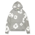 Denim Tears The Cotton Wreath Grey Hoodie - vista frontal